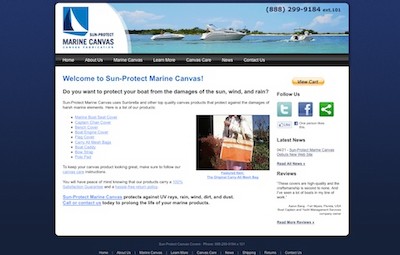 Visit the Sun-Protect Marine Canvas Web Site