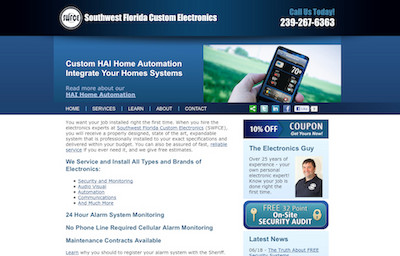 Visit the Southwest Florida Custom Electronics Web Site