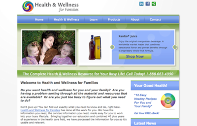 Visit the Health & Wellness for Families Website