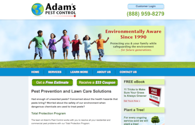 Visit the Adam's Pest Control Website