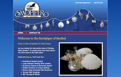 The Sandpiper of Sanibel Web Site