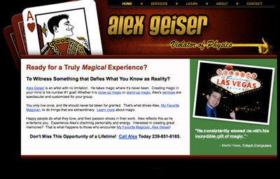 Alex Geiser, Magician