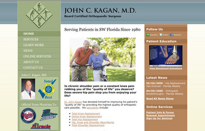 Dr. Kagan Orthopaedic Surgery Web Site