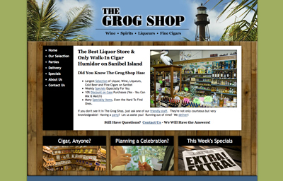The Grog Shop Web Site